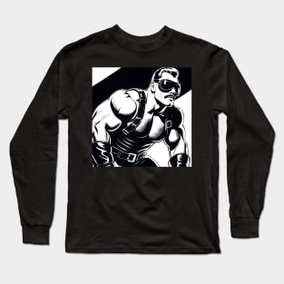 BEEF DADDY 80s Nagel Style Long Sleeve T-Shirt